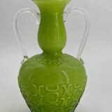 Vase verre vintage Opalina Fiorantina