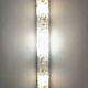 Brutalist wall light in frosted glass by Hillebrand Leuchten, Germany 1960.