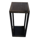 Black pedestal table Pierre Vandel 80s/90s