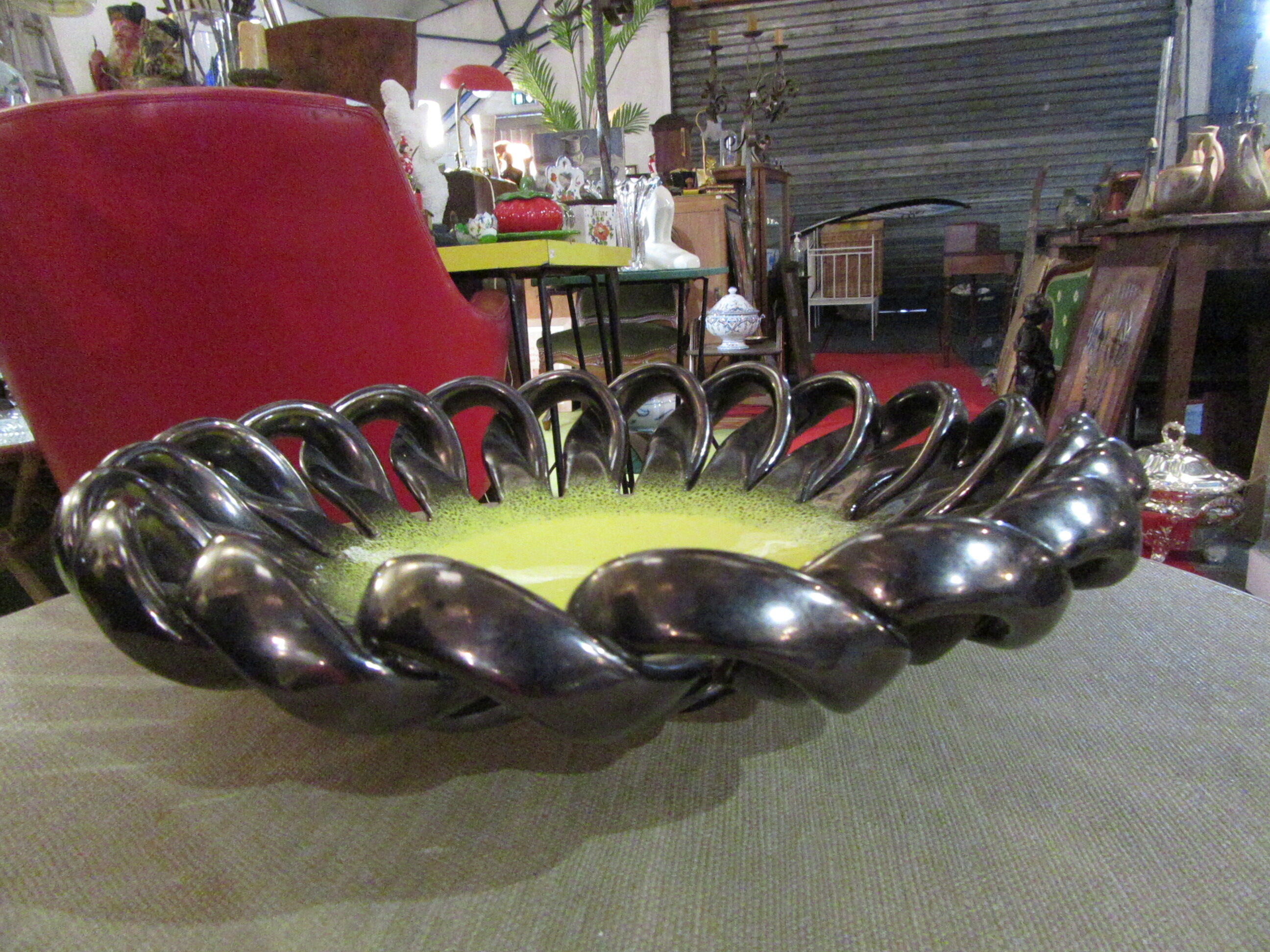 IDLAS Braided Cut Yellow and Black Ceramic
