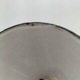 Enameled sheet metal cone pendant light