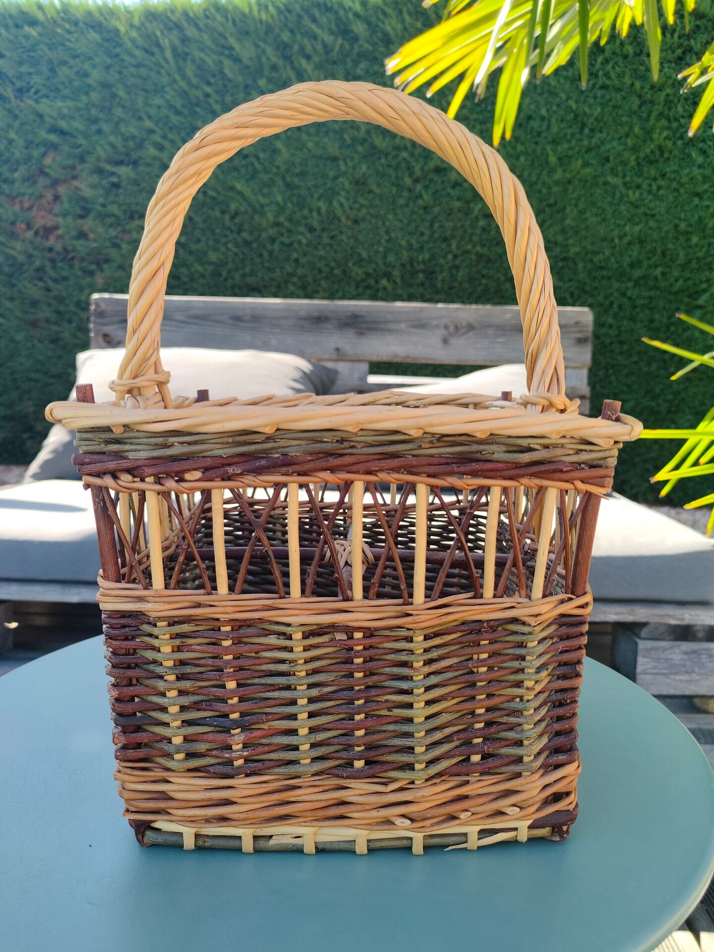 Vintage wicker basket