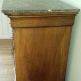 Convenient Louis Philippe plateau with marble