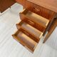 1960s Vintage Mid-Century Curved Danish Teak Writing Desk