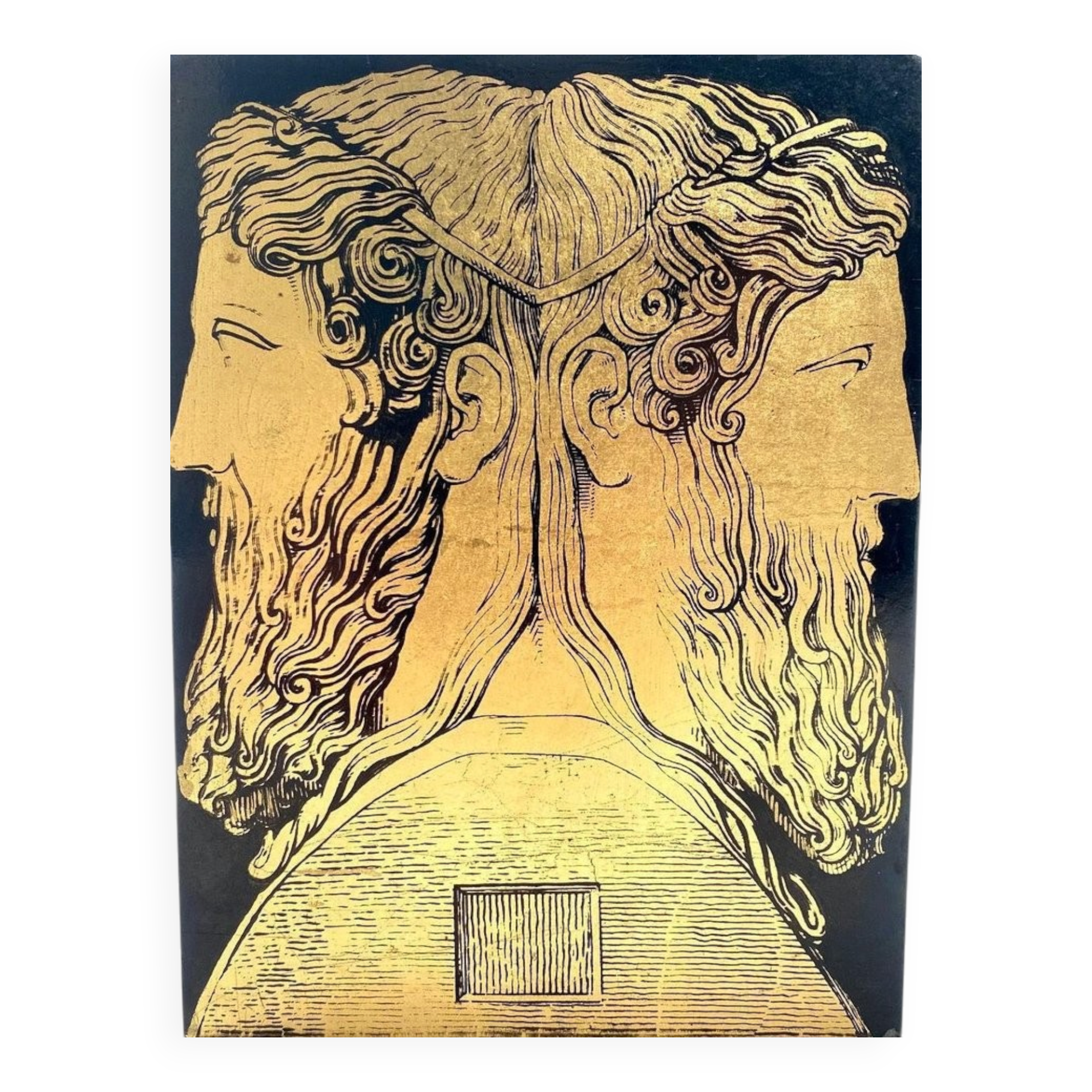 Serre-livre Janus à deux faces par Pietro Fornasetti, années 1950