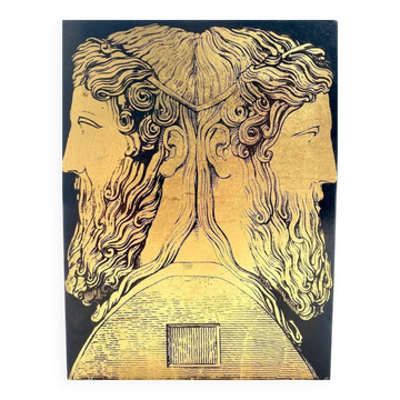 Serre-livre Janus à deux faces par Pietro Fornasetti, années 1950