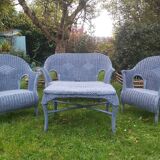 Salon de jardin osier