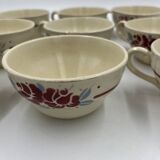 Set of 9 Boch Frères cups 1963