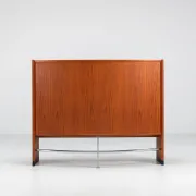 Erik Buch boomerang dry bar set in teak Dyrlund Denmark 1960