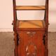 neogothic step stool - 19th century in oak