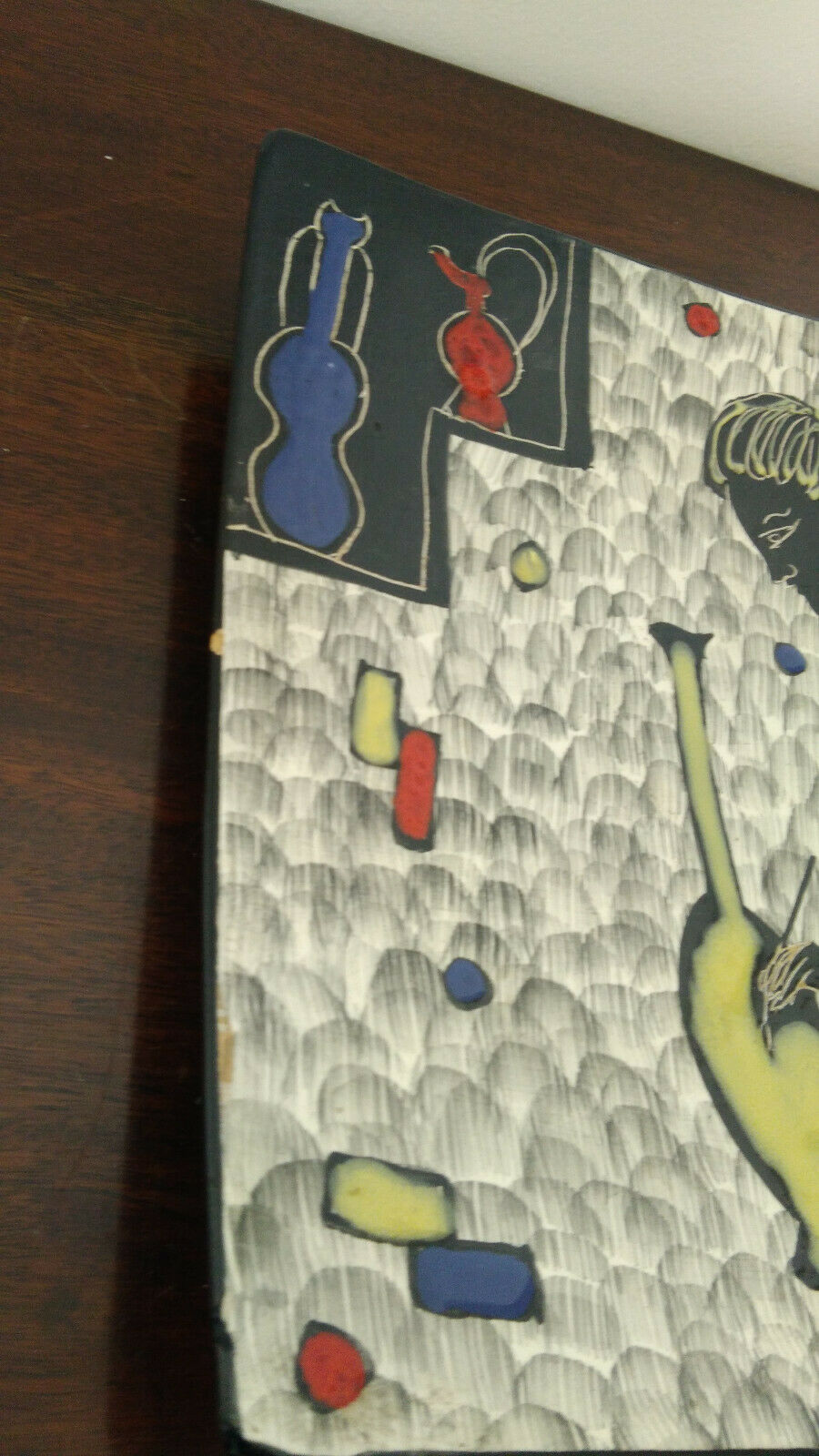 Ceramic dish Deruta signed Pimpinelli Menotto