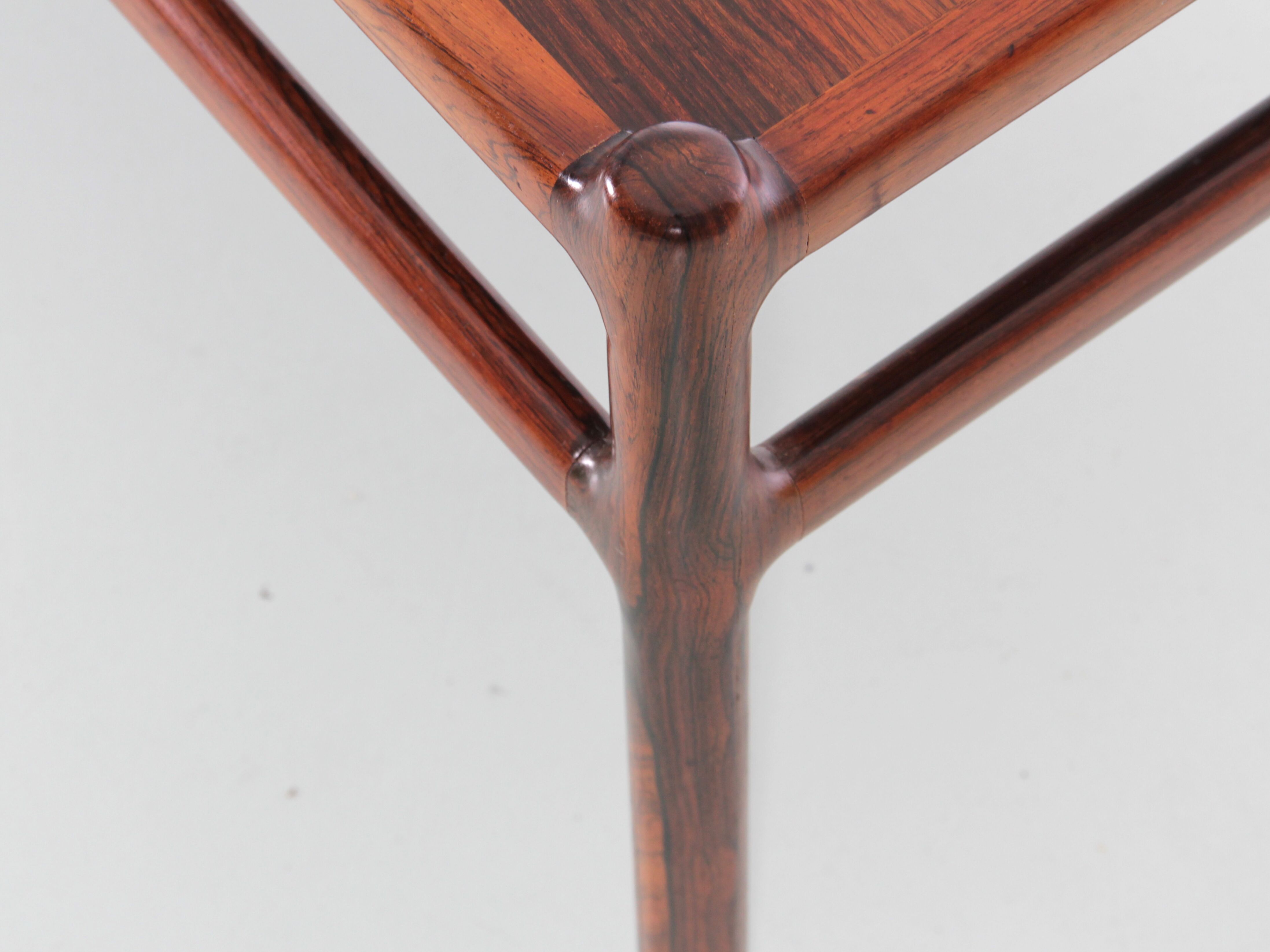 Scandinavian coffee table in Rio rosewood