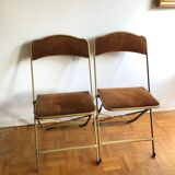 Pair of vintage folding chairs