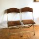 Pair of vintage folding chairs