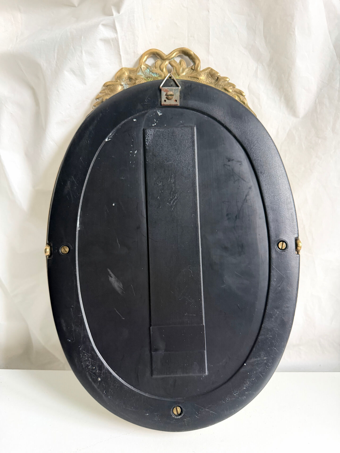 Grand porte-bougie mural vintage en miroir