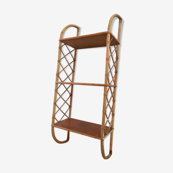 Rattan shelf