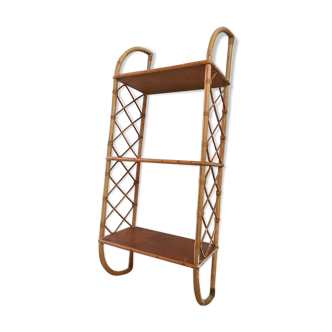 Rattan shelf