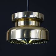 Golden Swedish design hanging lamp - XL - Carl Thore  ***  Sweden 1970 - Stylish lighting