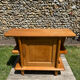 Small vintage solid light oak bar from the 1950s.