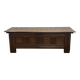 19th century Breton oak storage bench