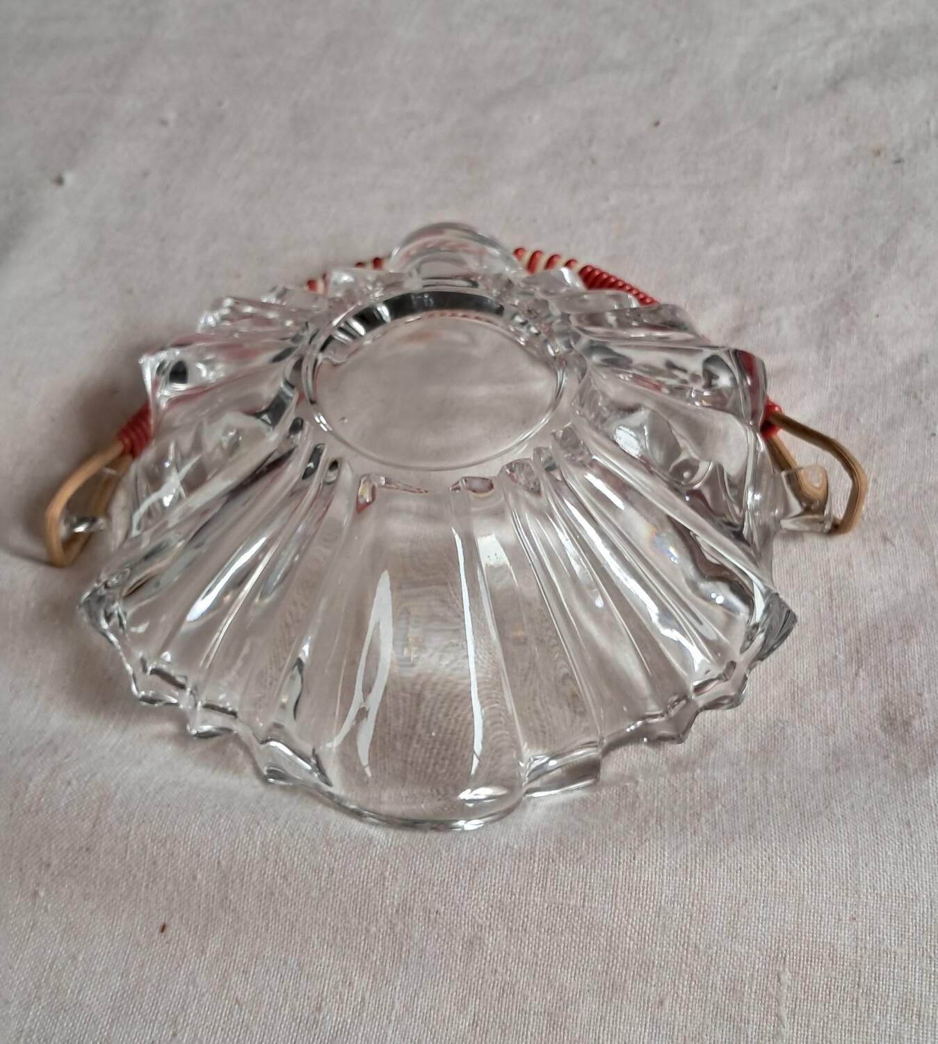 Art Deco glass basket