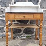 Wooden and marble toilet furniture