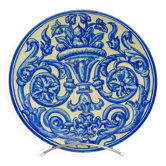 Spanish faience plate with blue decoration – 19th century