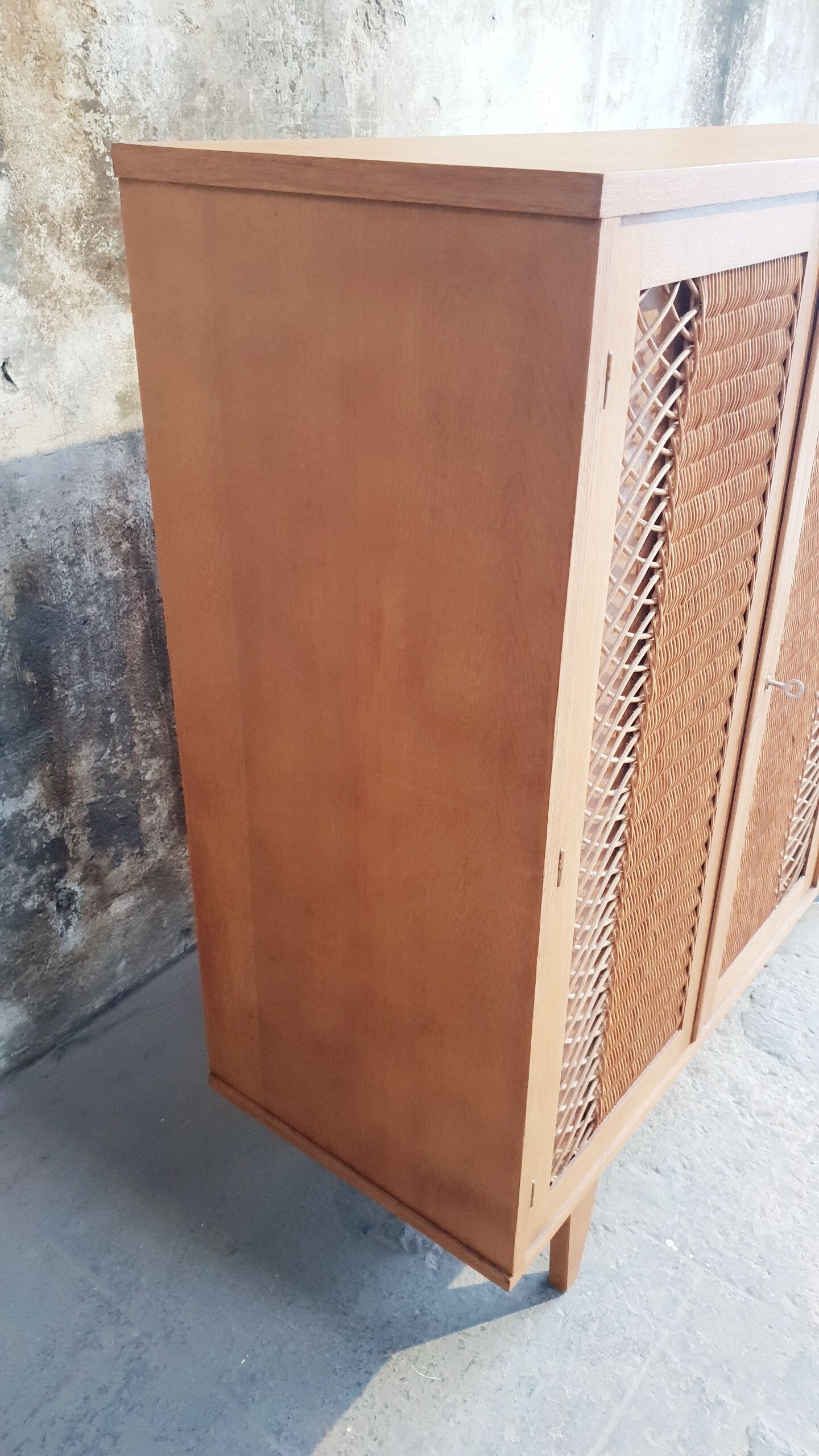 Rattan cabinet cabinet