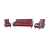 Sofa and 2 vintage chairs 1950-1960