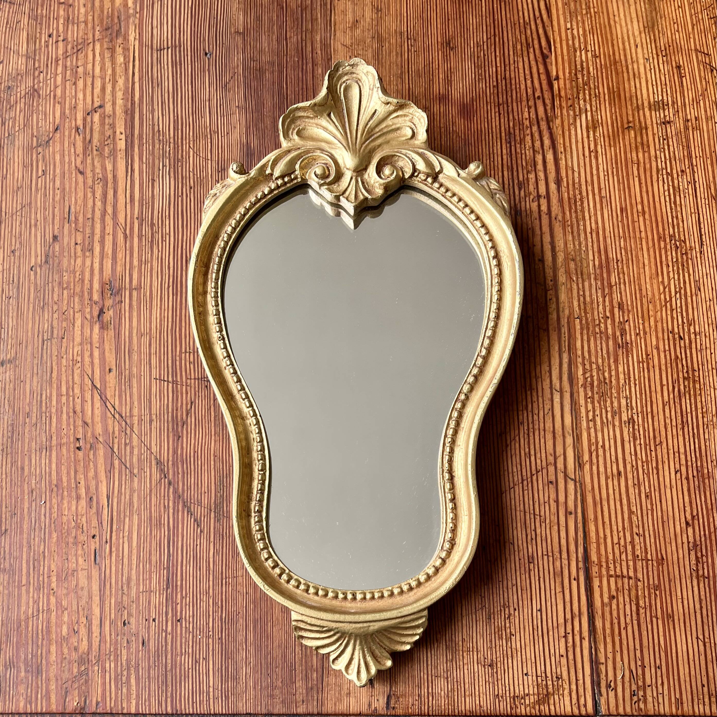 Miroir baroque doré style Louis XV taille S