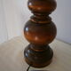 Turned wooden lamp feet