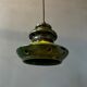 Green pendant lamp west Germany ceramic Fat Lava