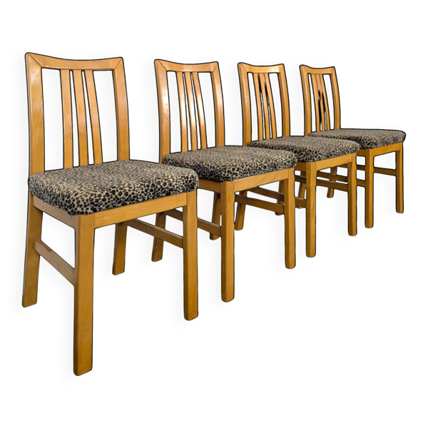 Série de 4 chaises design Italien