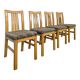 Série de 4 chaises design Italien
