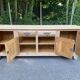 Vintage sideboard in solid oak from France, 20th century, 250cm