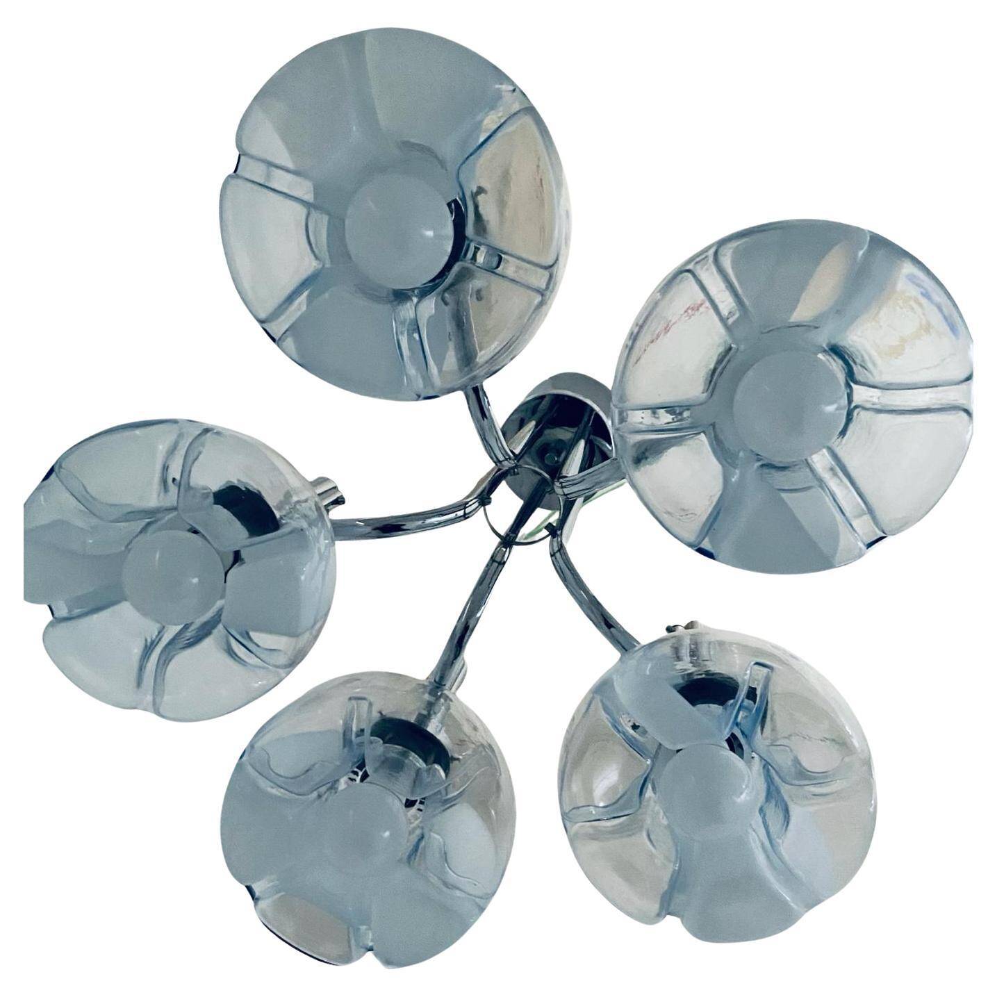 Vintage Murano chandelier, Mazzega, Italy, 1960s