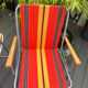 Pair of vintage folding camping chairs