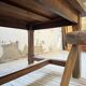 Rustic farmhouse table, solid oak, 2m