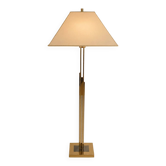 Large brass Hollywood Regency floor lamp, 1970s
