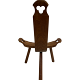 Chaise espagnole vintage brutalist design minimaliste