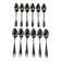 Set of 12 tablespoons. Art Deco. Silver-plated metal.