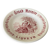 Grand Marnier Liqueur ashtray with marquis and marquise decoration