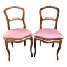 Paire de chaises de chambre 1920