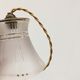 Art Deco hanging lamp in frosted glass