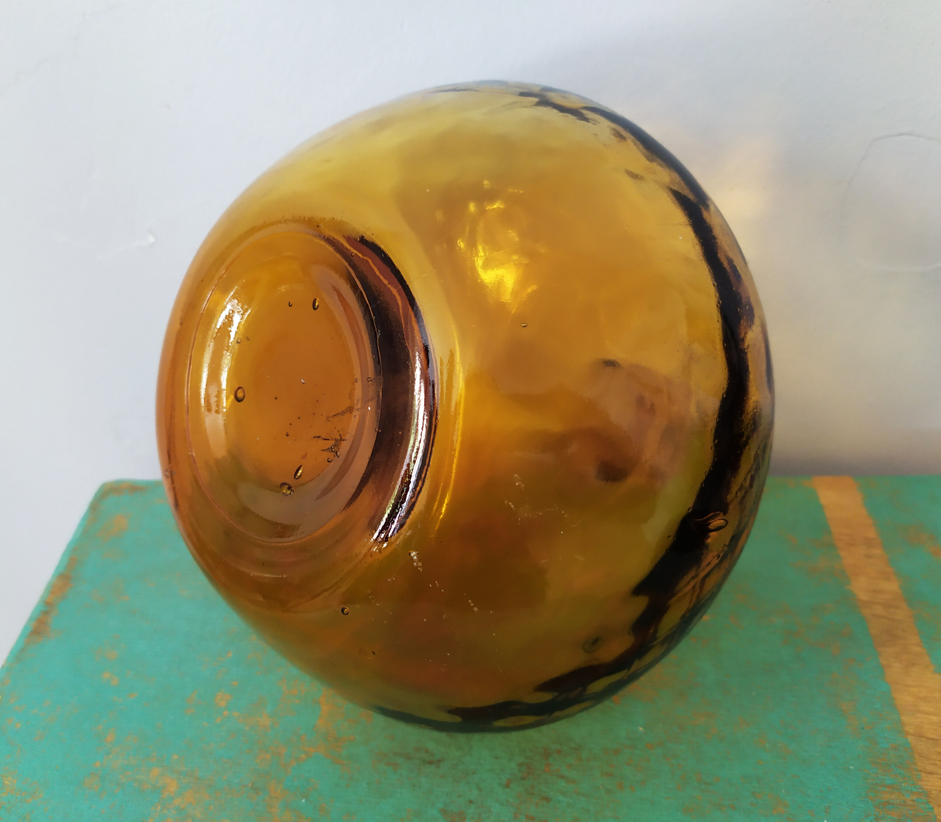 Ochre empolished decanter