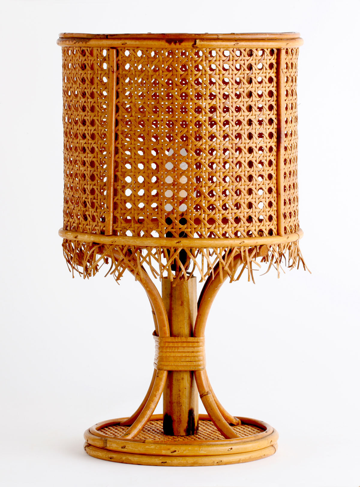 Lampe de table en bambou