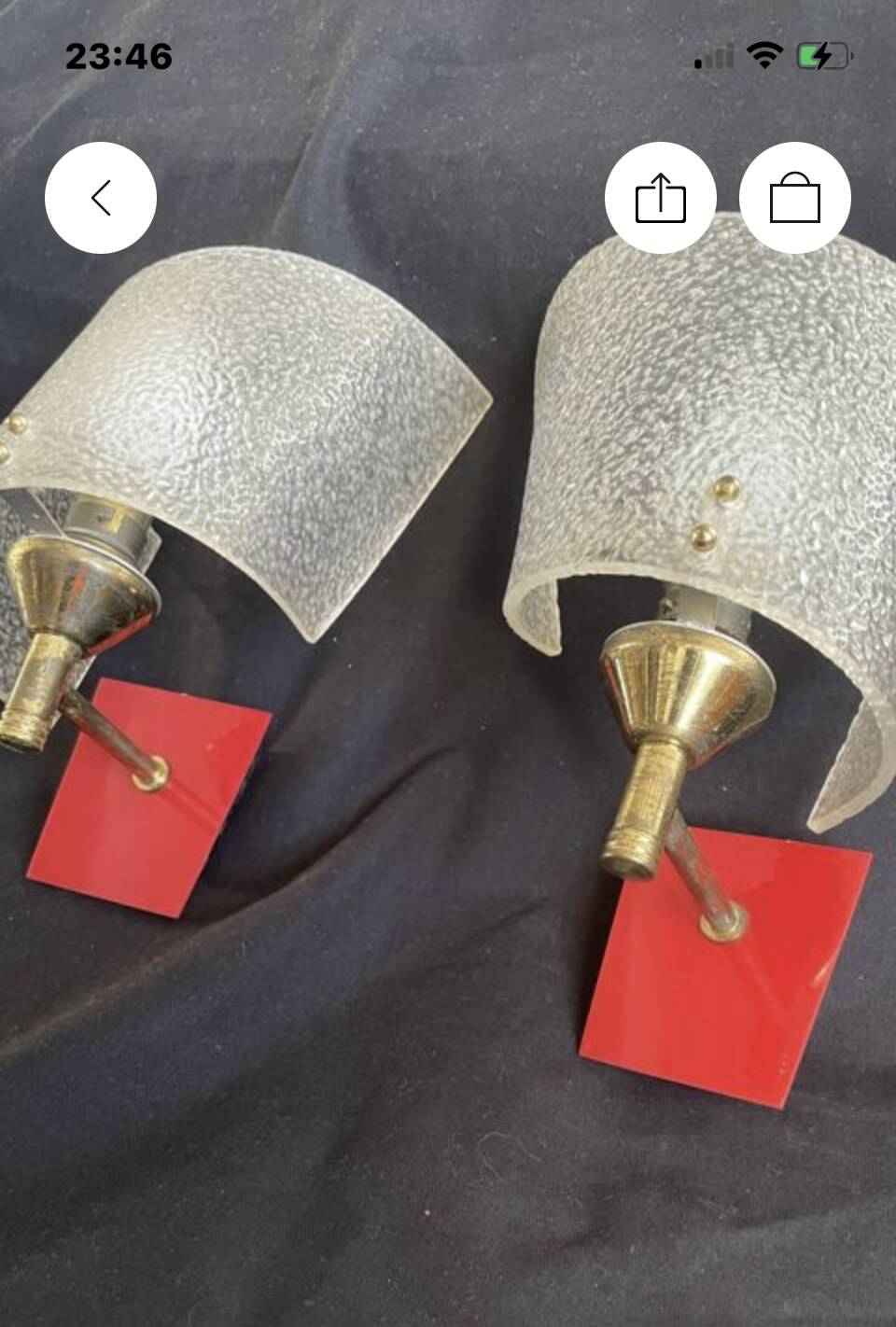50 rockabilly wall sconces from the 1950s.