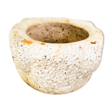 Vase in white porous stone, Italy early 1900s