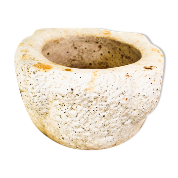 Vase in white porous stone, Italy early 1900s