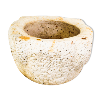 Vase in white porous stone, Italy early 1900s